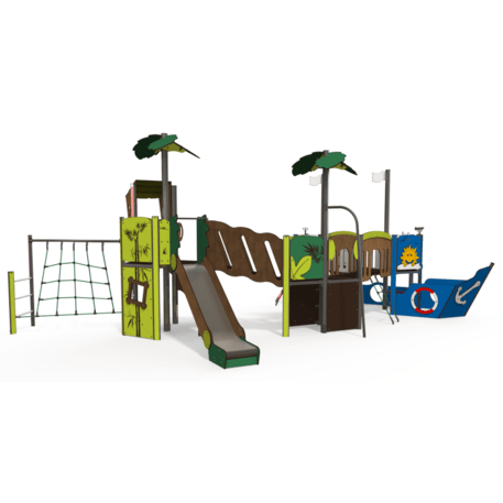  Vaikų žaidimo aikštelės kompleksas, kolekcija 'Piratų laivas / MBG-1220_CI 12-4003-T01'
