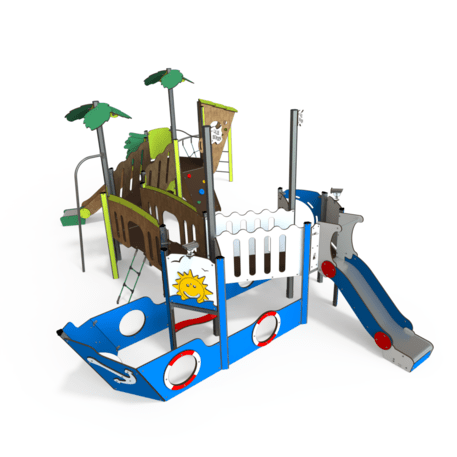  Vaikų žaidimo aikštelės kompleksas, kolekcija 'Piratų laivas / MBG-1220_CI 12-4003-T01'