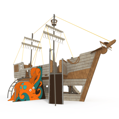  Vaikų žaidimo aikštelės kompleksas, kolekcija 'Piratų laivas / MBG-1230_CI 15-1006-T01'