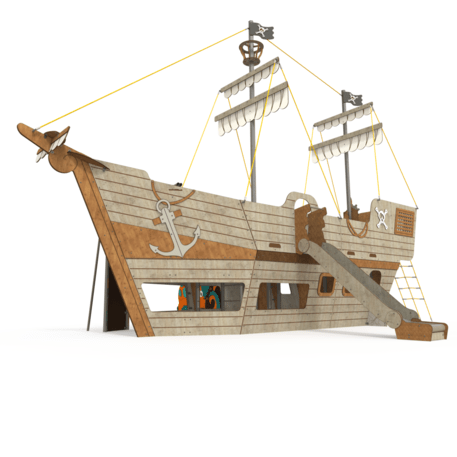  Vaikų žaidimo aikštelės kompleksas, kolekcija 'Piratų laivas / MBG-1230_CI 15-1006-T01'