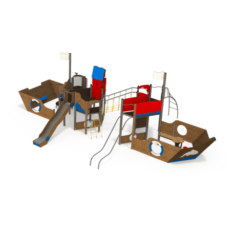  Vaikų žaidimo aikštelės kompleksas, kolekcija 'Piratų laivas / MBG-1239_CI 15-2003-Q19'