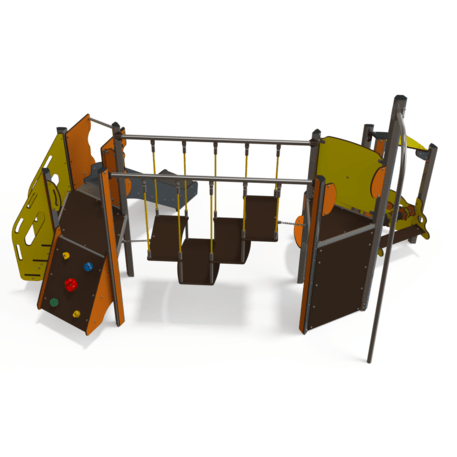 Žaidimų aikštelių kompleksas vaikams nuo 2 metų amžiaus – kolekcija 'MINI / MBG-2246_MI 09-2044-N22'