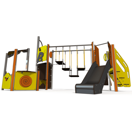 Žaidimų aikštelių kompleksas vaikams nuo 2 metų amžiaus – kolekcija 'MINI / MBG-2246_MI 09-2044-N22'