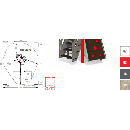 Žaidimų aikštelių kompleksas vaikams nuo 2 metų amžiaus – kolekcija 'MINI / MBG-2152_MI 09-1006-T02'