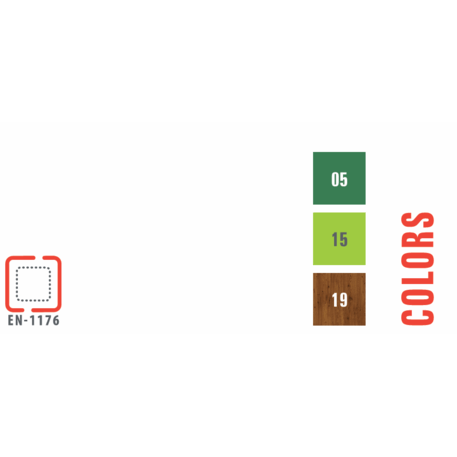 Žaidimų aikštelių kompleksas vaikams nuo 2 metų amžiaus – kolekcija 'MBG-2258_MI 09-2061-P15'
