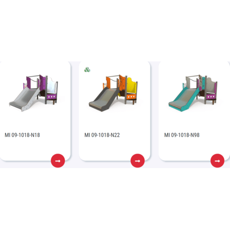 Žaidimų aikštelių kompleksas vaikams nuo 2 metų amžiaus – kolekcija 'MINI / MBG-2175_MI 09-1018-N99'