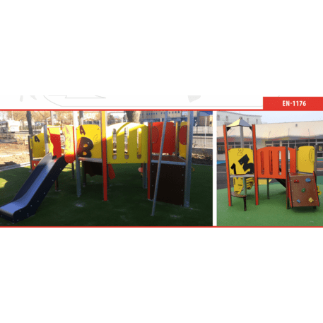 Žaidimų aikštelių kompleksas vaikams nuo 2 metų amžiaus – kolekcija 'MINI / 'MBG-2264_MI 09-2065-N22'