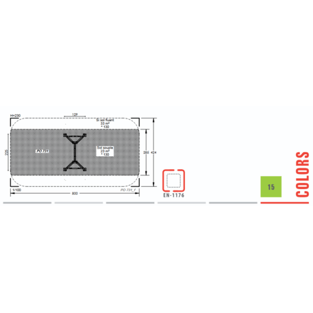 Supynės vaikų žaidimo aikštelėms 'Swings / MBG-1300_PO 731-15'
