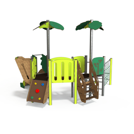 Žaidimų aikštelių kompleksas vaikams nuo 2 metų amžiaus – kolekcija 'MINI / MBG-2220_MI 09-2007-P15'
