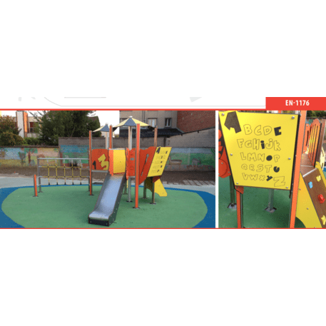 Žaidimų aikštelių kompleksas vaikams nuo 2 metų amžiaus – kolekcija 'MINI / MBG-2220_MI 09-2007-P15'