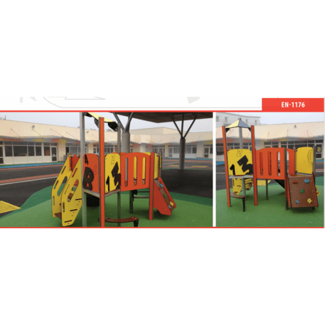 Žaidimų aikštelių kompleksas vaikams nuo 2 metų amžiaus – kolekcija 'MINI / MBG-2291_MI 09-2082-T03'