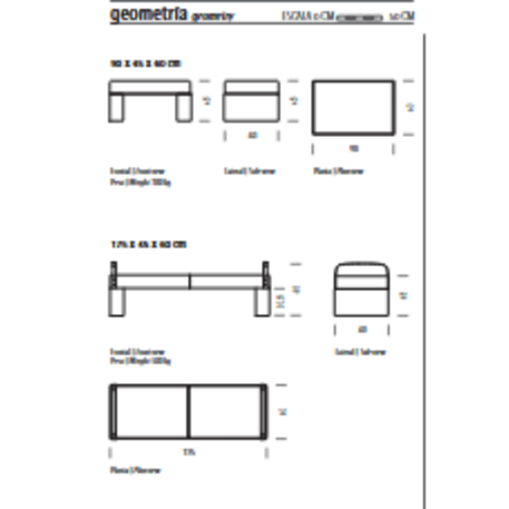 Betoninis modulinis suolas be atlošo 'Premium / Pause 262,5cm'