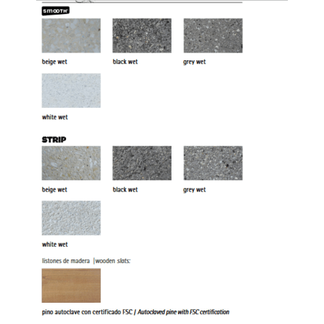 Modulinis betoninis suolas – su arba be medinės sėdimos dalies 'Premium / Basic 60 / MDL_200/240/340cm'