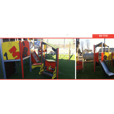 Žaidimų aikštelių kompleksas vaikams nuo 2 metų amžiaus – kolekcija 'MINI / MBG-2322_MI 09-3011-T01'