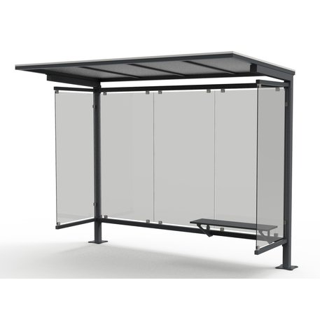 Autobusų stotelės stoginė, paviljonas 'MBG_5009 / Plaza 01'