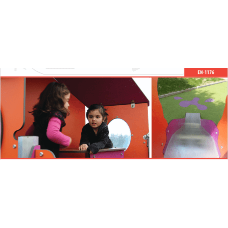 Žaidimų aikštelių kompleksas vaikams nuo 2 iki 10 metų amžiaus – kolekcija 'MAXI / MBG-2344_EX 15-5021-P15'