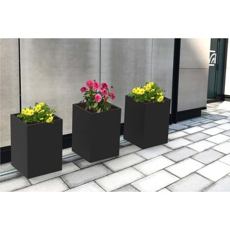 Metalinis lauko vazonas (gėlinė) 'Planter 17 / 45,5x45,5xH/66cm'