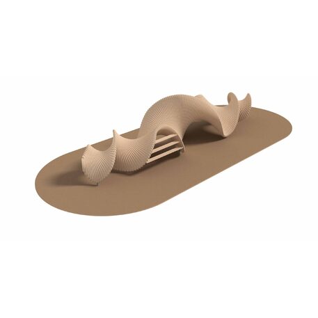 Vaikų žaidimų aikštelių įranga „Climbslide 10.0“, kolekcija Playsculptures®