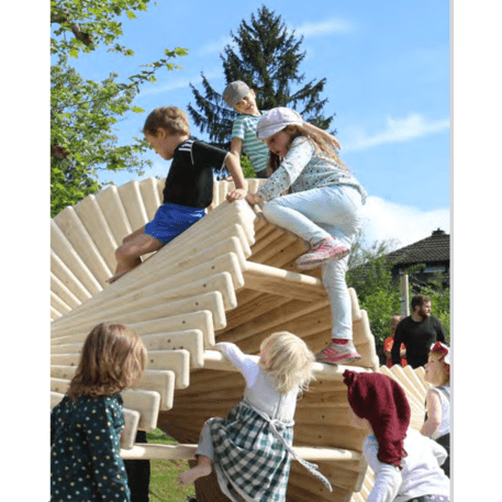 Vaikų žaidimų aikštelių įranga „Climbslide 10.0“, kolekcija Playsculptures®