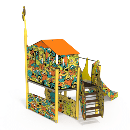 Žaidimų aikštelių kompleksas vaikams nuo 2 iki 10 metų amžiaus – kolekcija 'MAXI / MBG-2376_MA 12-1042-AB22'