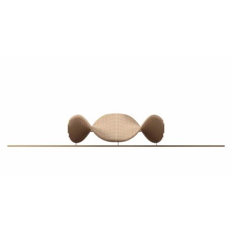 Lauko suoliukas-skulptūra viešosioms erdvėms „Chillen“ iš kolekcijos Smartcity®