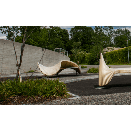 Lauko suoliukas-skulptūra viešosioms erdvėms „Chillen“ iš kolekcijos Smartcity®