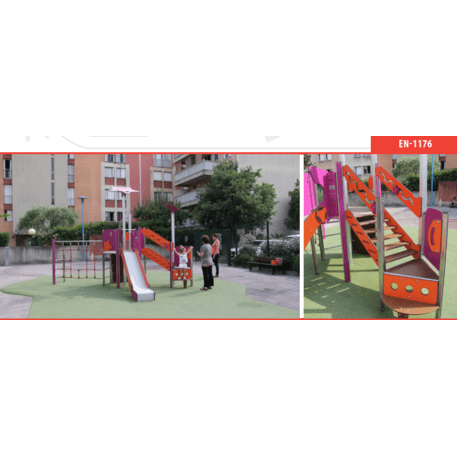 Žaidimų aikštelių kompleksas vaikams nuo 2 iki 10 metų amžiaus – kolekcija 'MAXI / MBG-2400_MA 12-2010-O18'