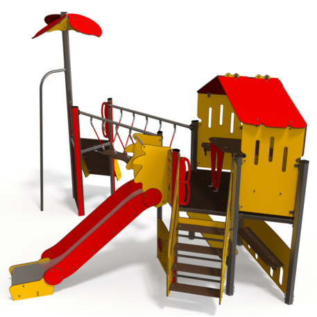 Complesso per parco giochi per bambini dai 2 anni – collezione 'MAXI / MBG-2409_MA 12-2030-P99'