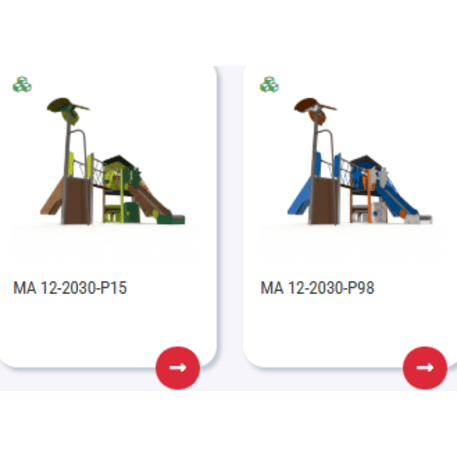 Complesso per parco giochi per bambini dai 2 anni – collezione 'MAXI / MBG-2409_MA 12-2030-P99'