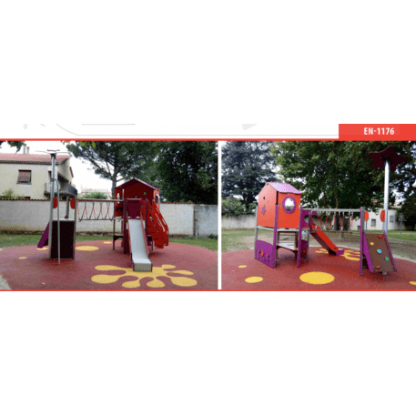 Complesso per parco giochi per bambini dai 2 anni – collezione 'MAXI / MBG-2409_MA 12-2030-P99'
