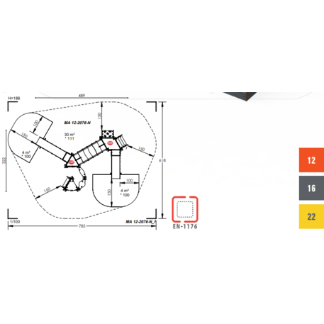 Игровой комплекс для детей от 2 лет – коллекция 'MAXI / MBG-2430_MA 12-2076-N22'