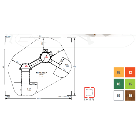 Игровой комплекс для детей от 2 лет – коллекция 'MAXI / MBG-2440_MA 12-2085-P15'