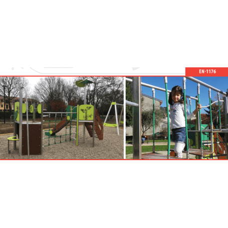 Spielplatzkomplex für Kinder ab 2 Jahren – Kollektion 'MAXI / MBG-2471_MA 12-3038-P15'