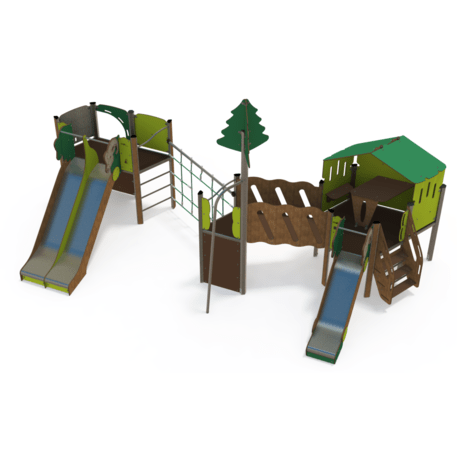Žaidimų aikštelių kompleksas vaikams nuo 2 iki 10 metų amžiaus – kolekcija 'MAXI / MBG-2481_MA 12-3047-U19'