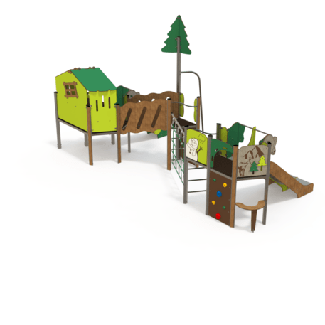 Žaidimų aikštelių kompleksas vaikams nuo 2 iki 10 metų amžiaus – kolekcija 'MAXI / MBG-2481_MA 12-3047-U19'
