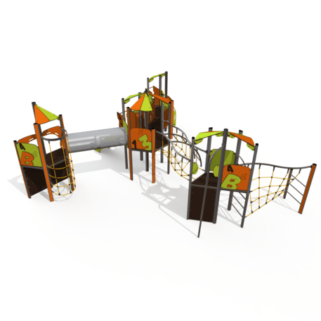 Kompleks placu zabaw dla dzieci od 2. roku życia – kolekcja 'MAXI / MBG-2497_MA 12-4005-N99'