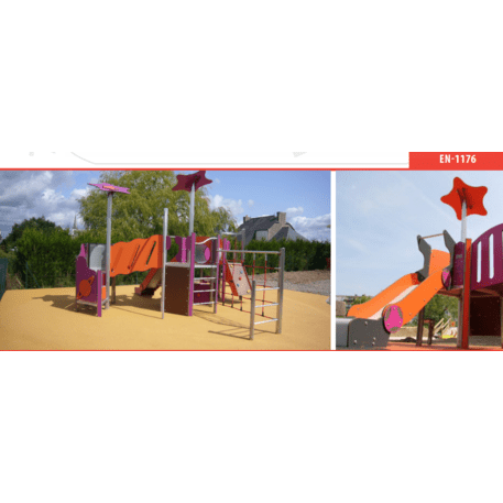 Kompleks placu zabaw dla dzieci od 2. roku życia – kolekcja 'MAXI / MBG-2497_MA 12-4005-N99'