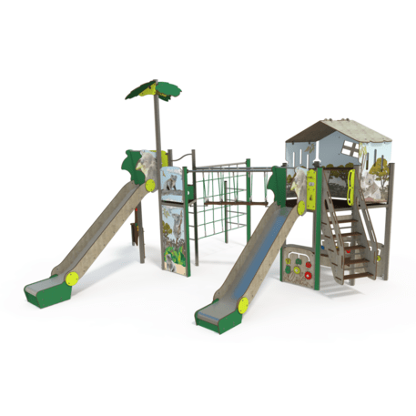 Žaidimų aikštelių kompleksas vaikams nuo 2 iki 12 metų amžiaus – kolekcija 'MEGA / MBG-2560_ME 18-2035-T01'