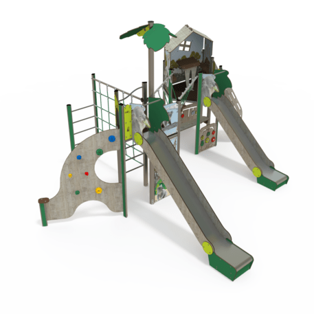 Žaidimų aikštelių kompleksas vaikams nuo 2 iki 12 metų amžiaus – kolekcija 'MEGA / MBG-2560_ME 18-2035-T01'