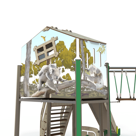 Žaidimų aikštelių kompleksas vaikams nuo 2 iki 12 metų amžiaus – kolekcija 'MEGA / MBG-2560_ME 18-2035-T01'