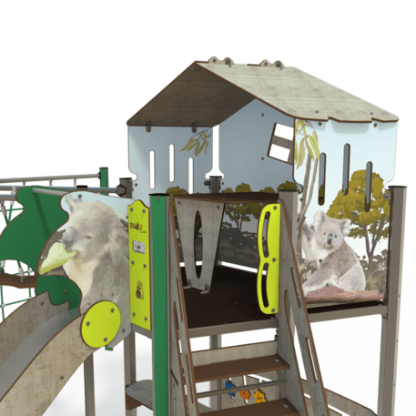 Žaidimų aikštelių kompleksas vaikams nuo 2 iki 12 metų amžiaus – kolekcija 'MEGA / MBG-2560_ME 18-2035-T01'