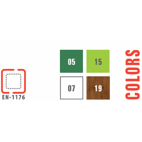 Žaidimų aikštelių kompleksas vaikams nuo 2 iki 12 metų amžiaus – kolekcija 'MEGA / MBG-2569_ME 18-3004-P15'