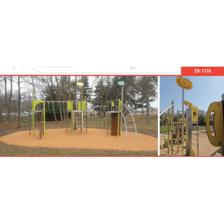 Žaidimų aikštelių kompleksas vaikams nuo 2 iki 12 metų amžiaus – kolekcija 'MEGA / MBG-2587_ME 18-3030-I15'