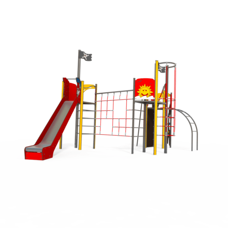 Žaidimų aikštelių kompleksas vaikams nuo 2 iki 12 metų amžiaus – kolekcija 'MEGA / MBG-2595_ME 18-3038-T01'