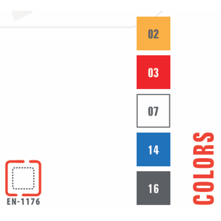 Žaidimų aikštelių kompleksas vaikams nuo 2 iki 12 metų amžiaus – kolekcija 'MEGA / MBG-2595_ME 18-3038-T01'