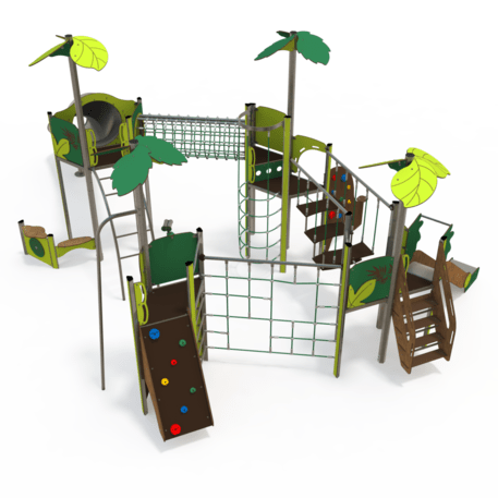 Žaidimų aikštelių kompleksas vaikams nuo 2 iki 12 metų amžiaus – kolekcija 'MEGA / MBG-2621_ME 18-4028-P15'
