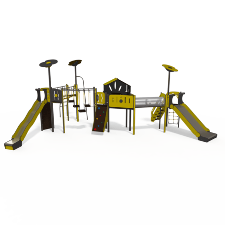 Žaidimų aikštelių kompleksas vaikams nuo 2 iki 12 metų amžiaus – kolekcija 'MEGA / MBG-2610_ME 18-4012-I22'
