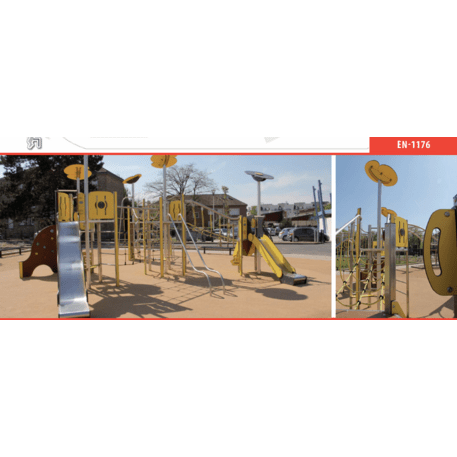 Žaidimų aikštelių kompleksas vaikams nuo 2 iki 12 metų amžiaus – kolekcija 'MEGA / MBG-2610_ME 18-4012-I22'