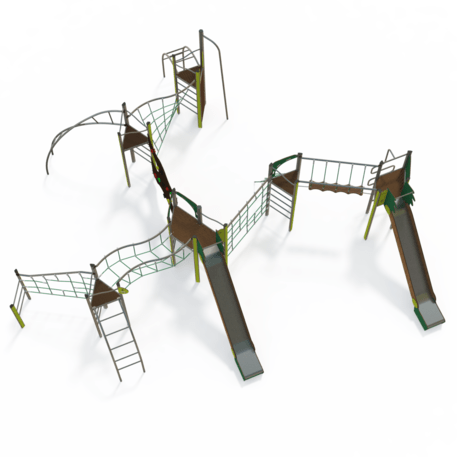 Žaidimų aikštelių kompleksas vaikams nuo 2 iki 12 metų amžiaus – kolekcija 'MEGA / MBG-2632_ME 18-6001-P15'