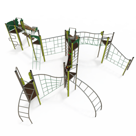 Žaidimų aikštelių kompleksas vaikams nuo 2 iki 12 metų amžiaus – kolekcija 'MEGA / MBG-2632_ME 18-6001-P15'